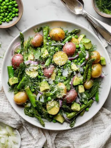 Cold Asparagus Salad With Potatoes & Avocado Recipe