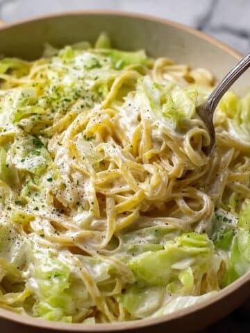 Creamy Alfredo Cabbage Pasta Recipe