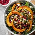 Roasted Pumpkin Salad with Candied Nuts, Pomegranate & Feta Recipe