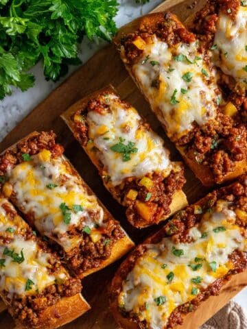 Sloppy Joe Garlic Bread Recipe