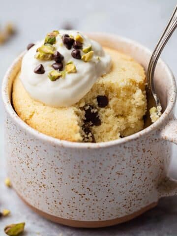 Cannoli Protein Mug Cake (No Protein Powder) Recipe