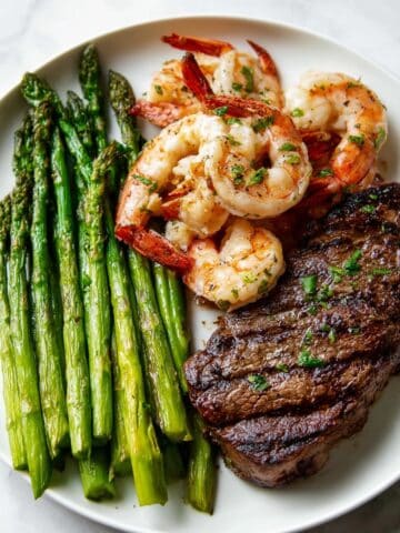 Garlic Butter Grilled Steak & Shrimp Recipe