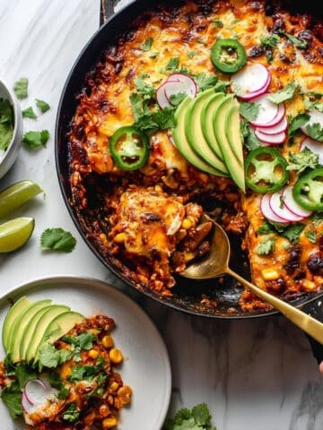 Skillet Vegetarian Enchiladas Recipe