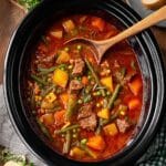 Crockpot Vegetable Beef Soup Recipe