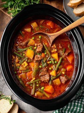 Crockpot Vegetable Beef Soup Recipe