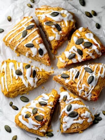 Pumpkin Scones With Maple Yogurt Glaze Recipe