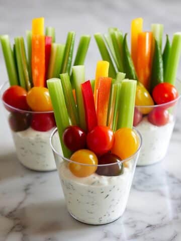 Veggie Cups with Dill Dip Recipe