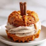 Mini Pumpkin Bundt Cakes with Brown Butter Buttercream Frosting Recipe