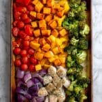 Chicken & Veggies Meal Prep Sheet Pan Bake Recipe