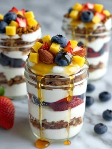 Refreshing Yogurt Parfait with Fresh Fruit and Granola Recipe