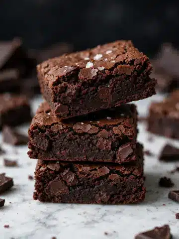 Salted Dark Chocolate Brownies Recipe 1 Salted Dark Chocolate Brownies Recipe