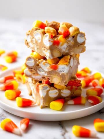 Candy Corn Peanut Mallow Bars Recipe