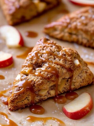 Salted Caramel Apple Scones Recipe