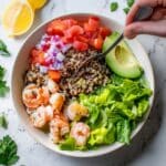Lemon-Chili Shrimp Avocado Quinoa Bowls Recipe