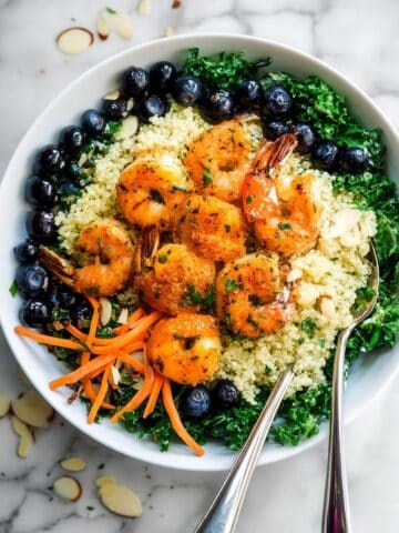 High-Protein Shrimp and Kale Salad Recipe