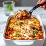 Spaghetti Squash Casserole with Ground Beef and Marinara Recipe
