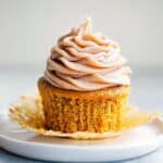 Pumpkin Cupcakes with Cinnamon-Cream Cheese Frosting Recipe