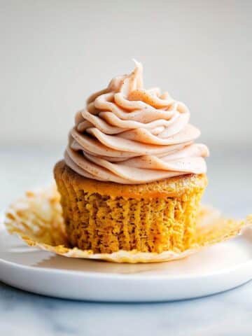 Pumpkin Cupcakes with Cinnamon-Cream Cheese Frosting Recipe