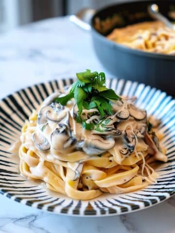 Creamy Miso Mushroom Pasta Recipe
