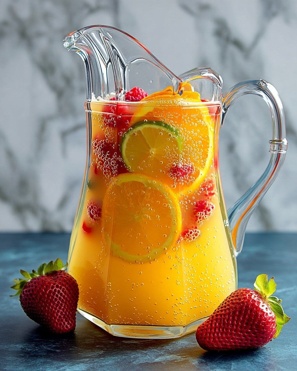 Fizzy Pineapple Punch: Refreshing Tropical Party Drink