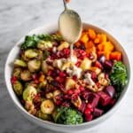 Fall Harvest Salad with Maple Tahini Dressing Recipe