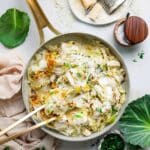 Alfredo Cabbage Ribbons Recipe
