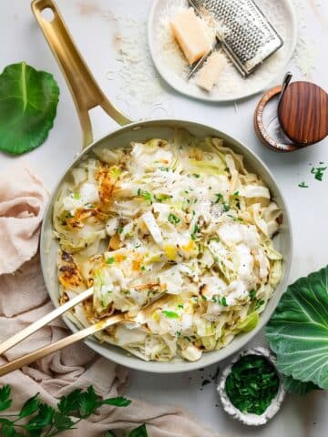 Alfredo Cabbage Ribbons Recipe