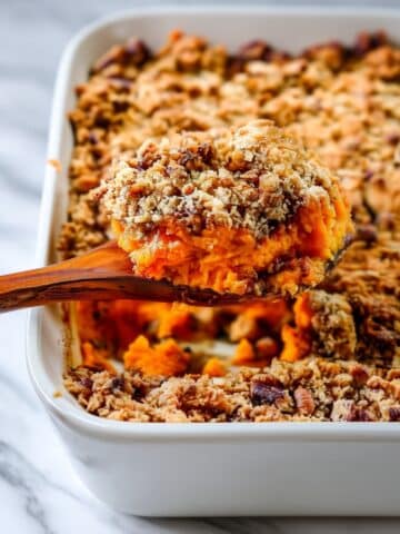 Sweet Potato Casserole with Brown Sugar Pecan Topping Recipe