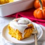 Pumpkin Cinnamon Rolls with Cream Cheese Frosting Recipe