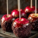 Cookie-Coated Caramel Apples Recipe