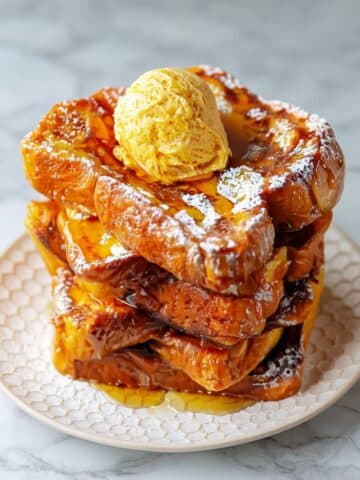 Pumpkin French Toast with Pumpkin Butter and Maple Syrup Recipe