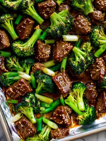 15-Minute Sheet Pan Beef and Broccoli Recipe