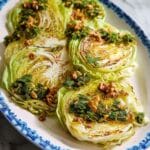 Cabbage Steaks Recipe with Green Chermoula and Toasted Walnuts Recipe