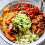 Paleo Chicken Burrito Bowls {Whole30, Keto} Recipe