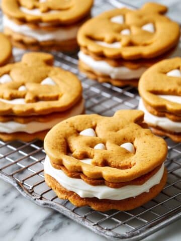 Jack-O'-Lantern Sandwich Cookies Recipe