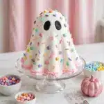 Adorable Ghost Cake with Sprinkles Recipe