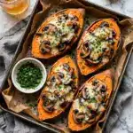Healthy Chipotle Chicken Sweet Potato Skins Recipe