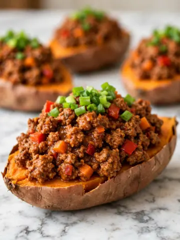 Sloppy Joes Baked Sweet Potatoes Recipe 4 Sloppy Joes Baked Sweet Potatoes Recipe