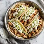 Instant Pot Hawaiian Chicken Tacos with Jalapeño Ranch Slaw Recipe